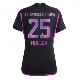 Bayern Munich Thomas Muller #25 Borta Kläder Dam 2023-24 Kortärmad